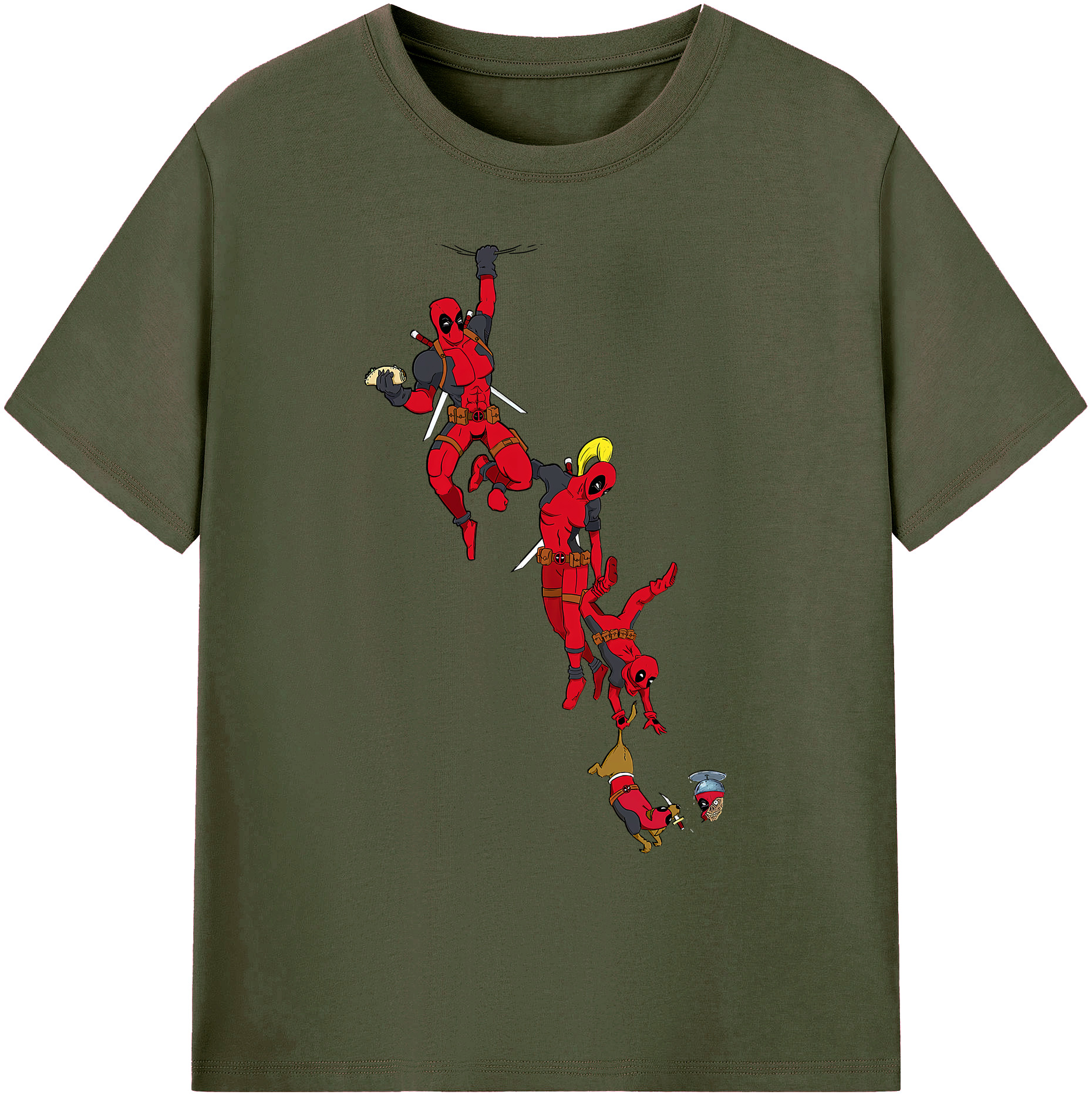 （画像用） Deadpool デッドプール 綿100％ メンズ半袖Tシャツ｜肌触りやわらか＆通気性